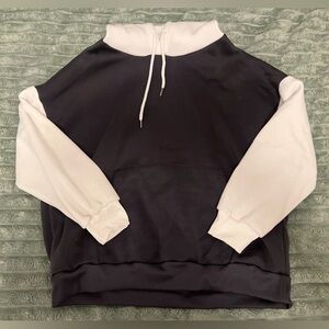 Grey And White Hoodie